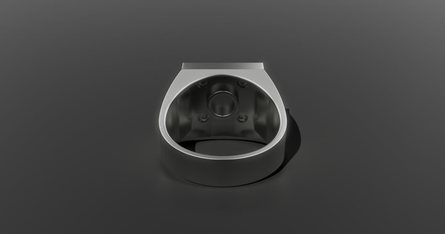 2x2 Signet Ring